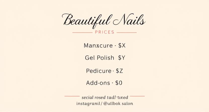 Beautiful Nails Prices