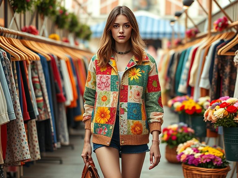 Flea Market Flowers Quilt Pattern